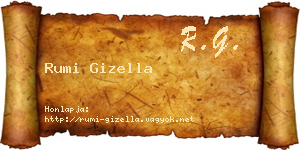 Rumi Gizella névjegykártya